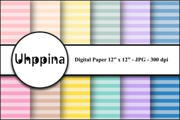 Baby Colors M Horizontal Patterns: A Versatile Digital Paper Kit for Creative Projects