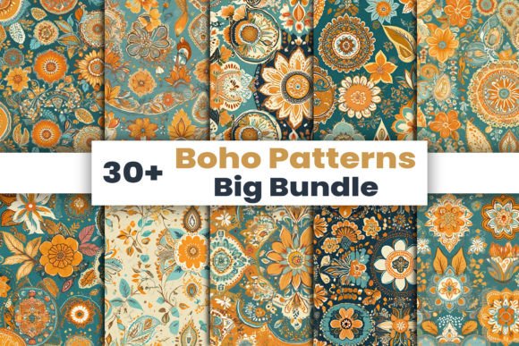 Boho Patterns Bundle - Vintage Summer