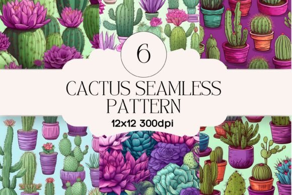 Cactus Seamless Patterns: A Versatile Design Asset for Creative Projects