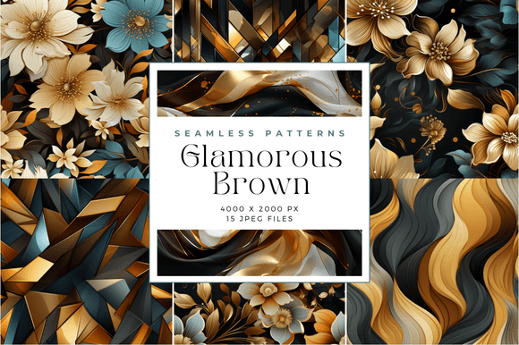 Glamorous Brown Seamless Patterns: Elevating Your Crafting Projects with Timeless Elegance