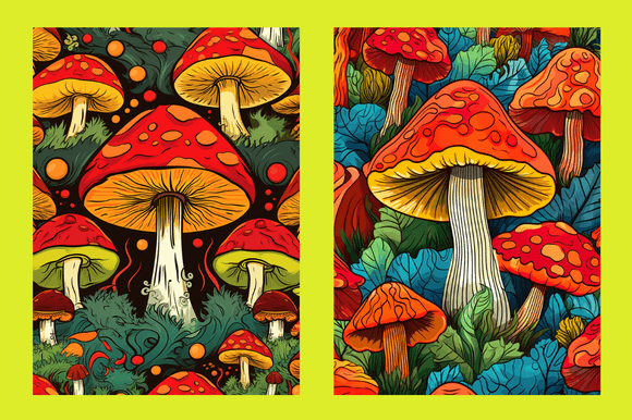 Groovy Mushroom Patterns