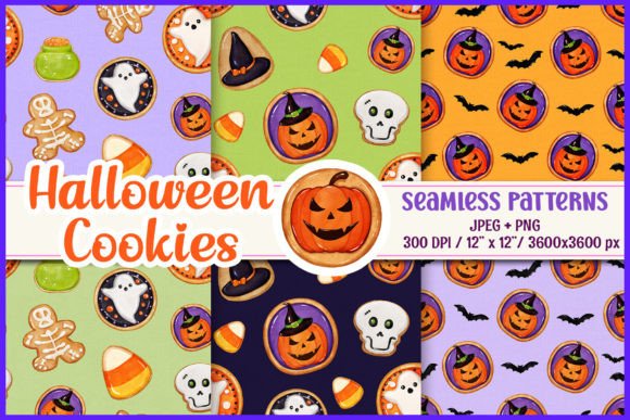 Halloween Cookies Seamless Patterns: A Creative Resource for Designers and Crafters