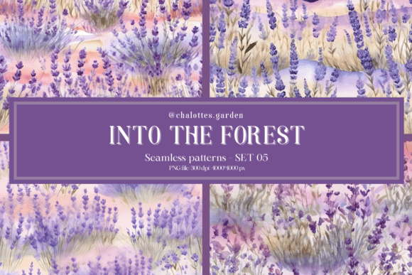 In the Forest Seamless Patterns Set 05 – A Versatile Resource for Creative and Professional Projects