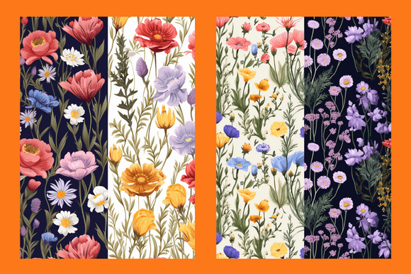 Meadow Flowers Patterns: A Versatile Digital Resource for Creative and Professional Workflows