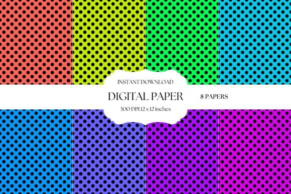 Neon Colors Polka Dot Patterns: A Vibrant Choice for Digital Creativity