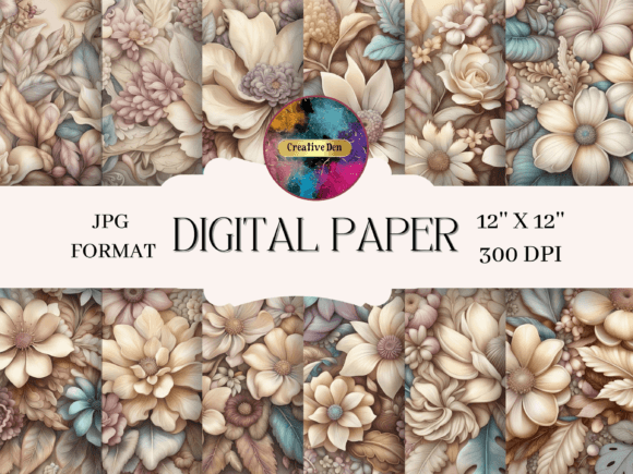 Pastel Floral Dreams Patterns: A Delicate Touch for Creative Projects
