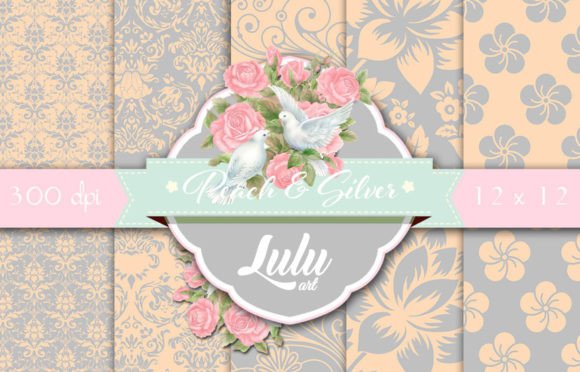 Peach and Silver Patterns