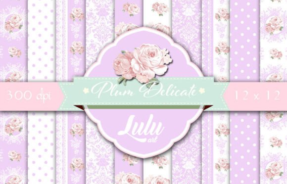 Plum Delicate Patterns